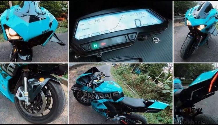 Bajaj Pulsar 200 RS Modified To Look Like Ducati