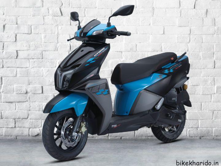 New TVS Ntorq Marine Blue Color