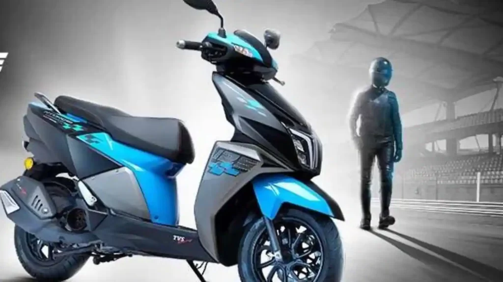 New TVS Ntorq Marine Blue Color